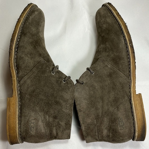 UGG Leighton Chukka Suede Boots, Men’s 13 EU 47 Brown 2-hole lace up, 1005487 main image 3